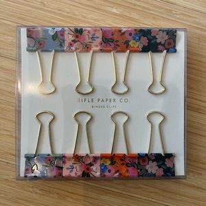 Rifle paper co floral binder clips
